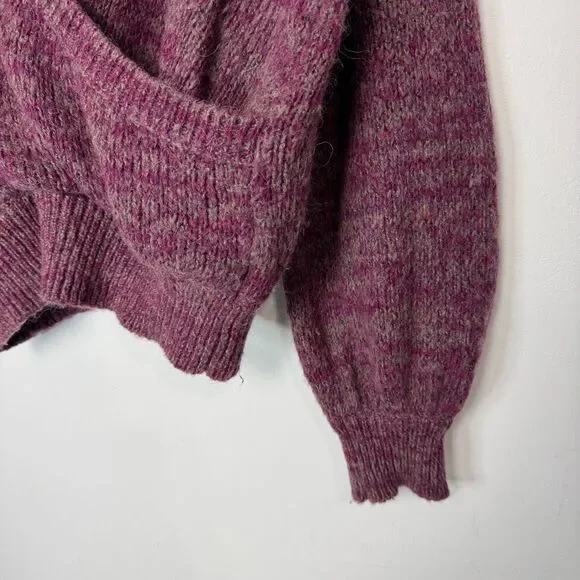 Free People Karina Wrap Knit Sweater M